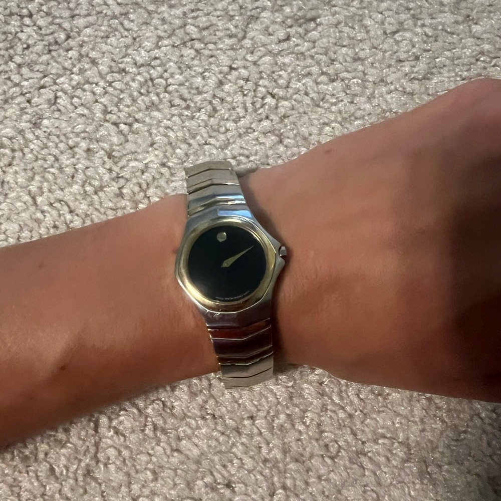 Women’s gold/silver Movado watch